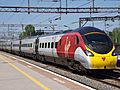 Half of a Class 390 in new livery