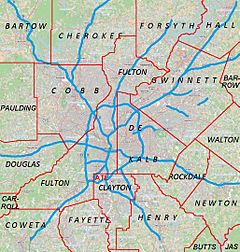 Hiram, Georgia is located in Metro Atlanta