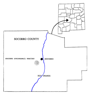 Pyrgulopsis neomexicana map