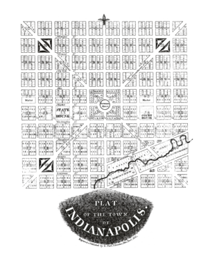 Restored plat of Indianapolis