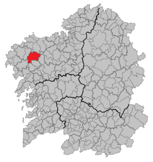 Location of Santa Comba