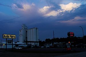 Windom, MN at night