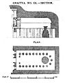 Ajanta Chaitya 9 plan