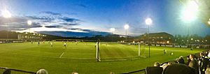 Blackwell Meadows under floodlights