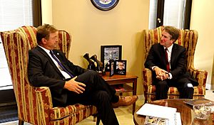 Brett Kavanaugh and Dean Heller