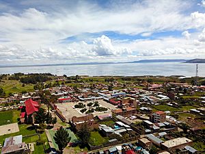 Chucuito Titicaca Aerial