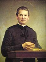 Don bosco painting portrait