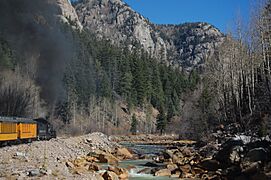 Durango-Silverton Animas-River 2012-10-25