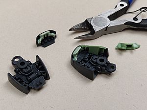 Gunpla foot assembly