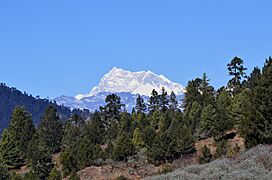 Himalayan peak from Bumthang