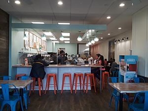 Interior view, Tropical Smoothie Cafe, Belle Haven