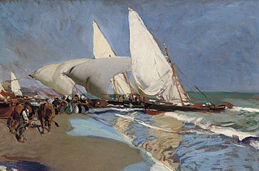 Joaquin Sorolla y Bastida - La playa de Valencia