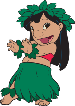 Lilo Pelekai in hula outfit.svg