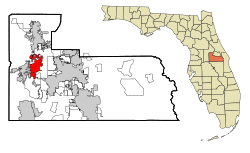 Location in Orange County and the state of Florida