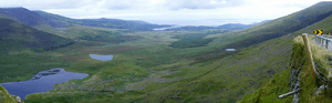 Panorama from conor pass county kerry