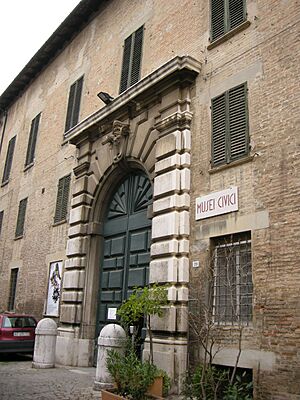 Pesaro, musei civici, entrata