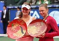 Radwanska and Zvonareva Tokyo