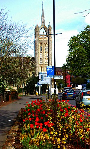 Trinity Church in the Spring, SUTTON, Surrey, Greater London