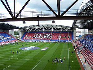 Warm up at the DW Stadium, Wigan - geograph.org.uk - 2012508