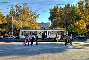 Yerevan trolleybus view