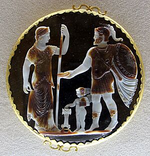 264 arte romana, sacrificio forse dell'imperatore giuliano, IV sec., 01