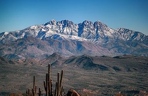 4 Peaks with snow