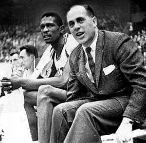 Bill Russell and Red Auerbach 1956