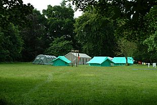 Camping at larch hill