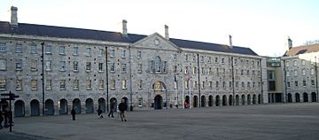 Collins Barracks Museum courtyard west