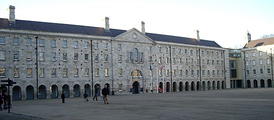 Collins Barracks Museum courtyard west