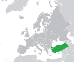 Map showing Turkey in Europe