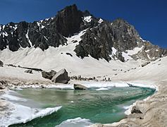 Glacial lake in Alam Kuh by Hadi Karimi