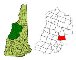 Location in Grafton County, New Hampshire