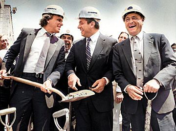 Groundbreaking of Pilot Field (now Sahlen Field), July 1986