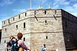 Inspecting the West Blockhouse - geograph.org.uk - 1155054.jpg