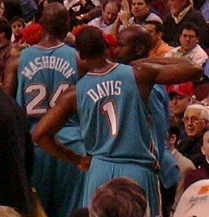 Jamal Mashburn and Baron Davis