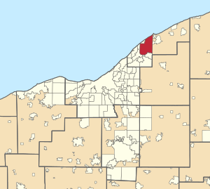 Location in Greater Cleveland