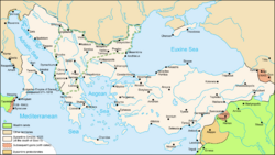 Map Byzantine Empire 1025-en