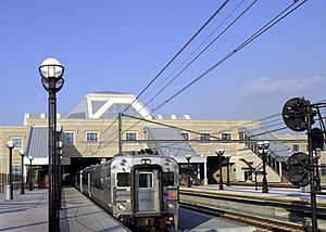 The Frank R. Lautenberg station at Secaucus Junction is a major rail hub for NJ Transit Rail.