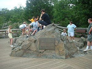 Olmsted Island plaque in context