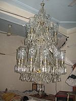 Three step chandelier