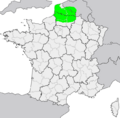 Aire de répartition du picard