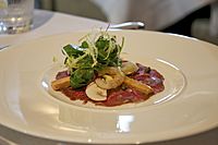 Beef Carpaccio at Petrus