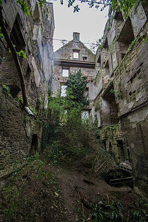 Cavers Castle tower interior