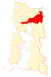 Location of Puerto Varas commune in Los Lagos Region