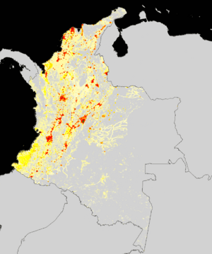 Densidad pop col only Colombia