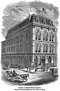 Deutsche Correspondent building engraving