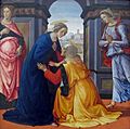 Domenico ghirlandaio, visitazione, 1491, da cappella di lorenzo tornabuoni in s.m. maddalena de' pazzi a fi, 02