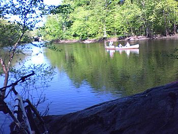 Egg Rock canoeists