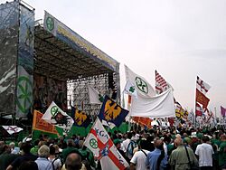 Folla alla festa dei popoli padani, Venezia, 2011